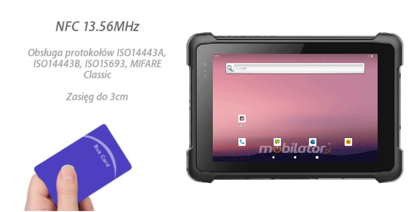 emdoor t81x waterproof schockproof industrial rugged durable MIL-STD 810G barcode scanner